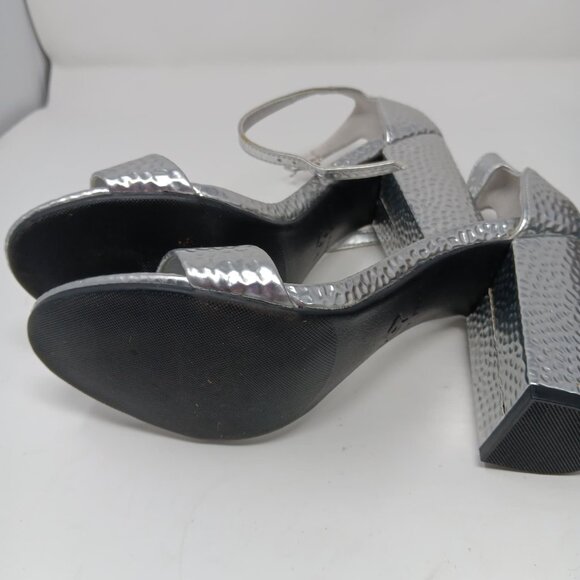 Katy Perry Women's The Goldy Heeled Sandal, Silver, US 7.5 EU 37.5 - Picture 6 of 6